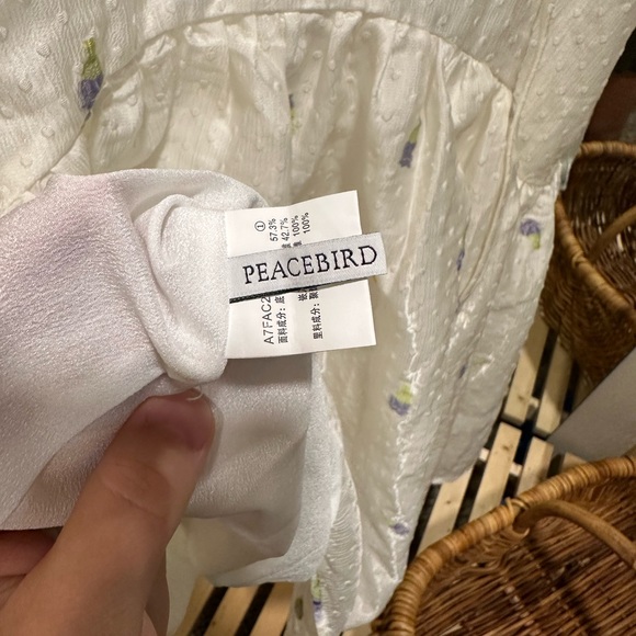 PEACEBIRD Organza Korean Babydoll Dress - Picture 10 of 11